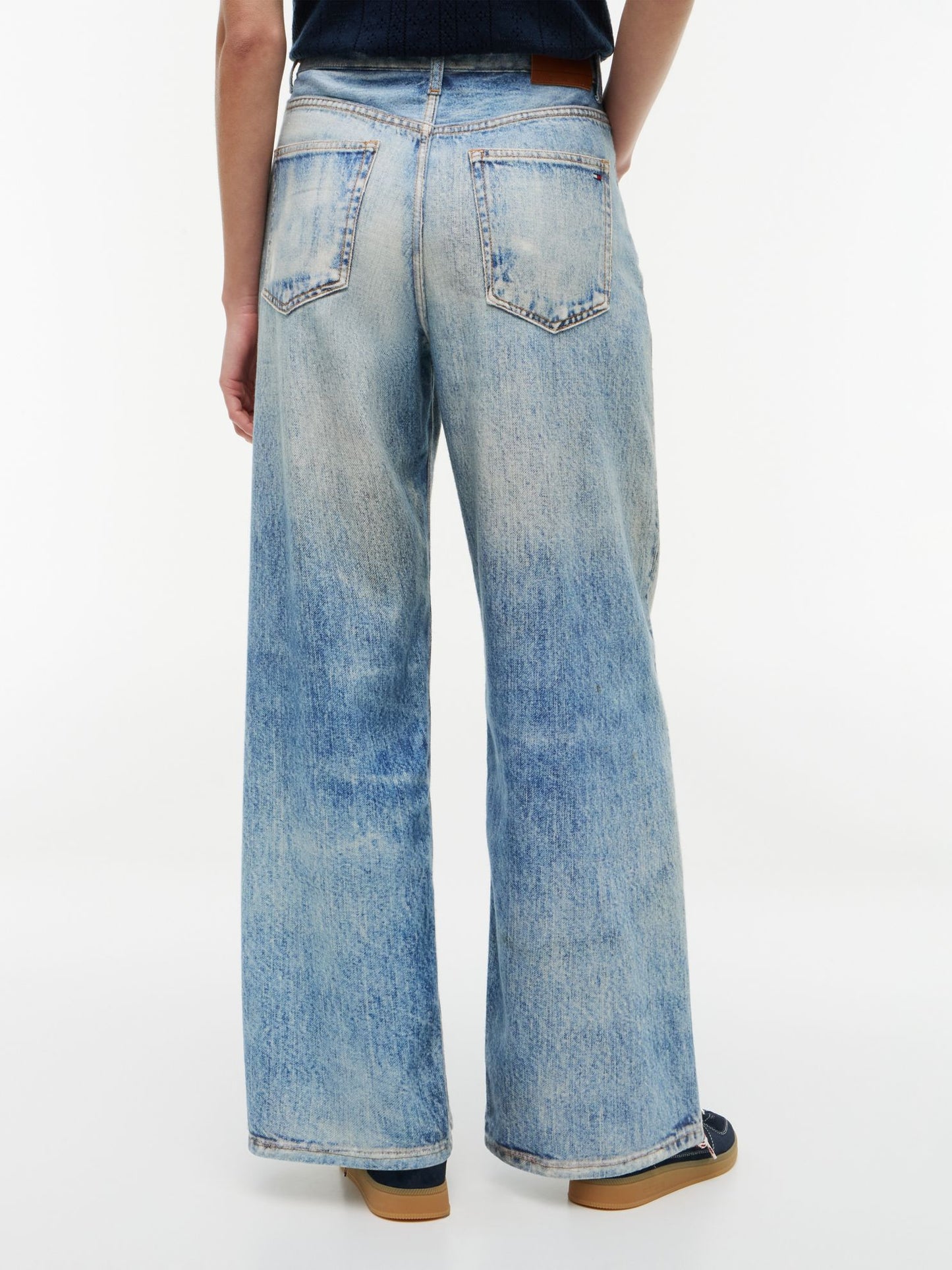 Tommy Hilfiger Tommy Jeans Distressed Wide Leg Jean
