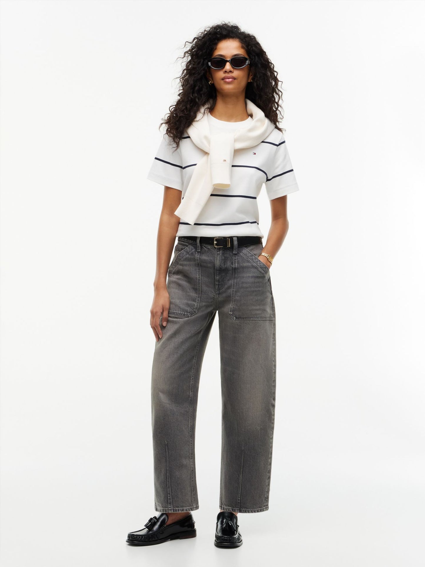 Tommy Hilfiger Stretch High-Rise Barrel Jean