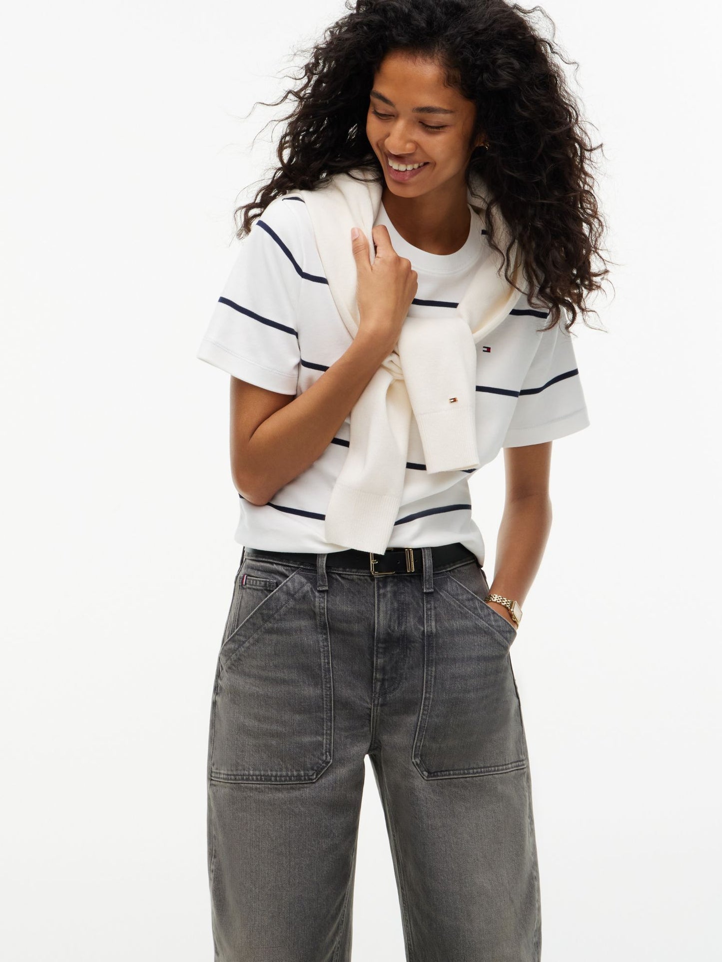 Tommy Hilfiger Stretch High-Rise Barrel Jean