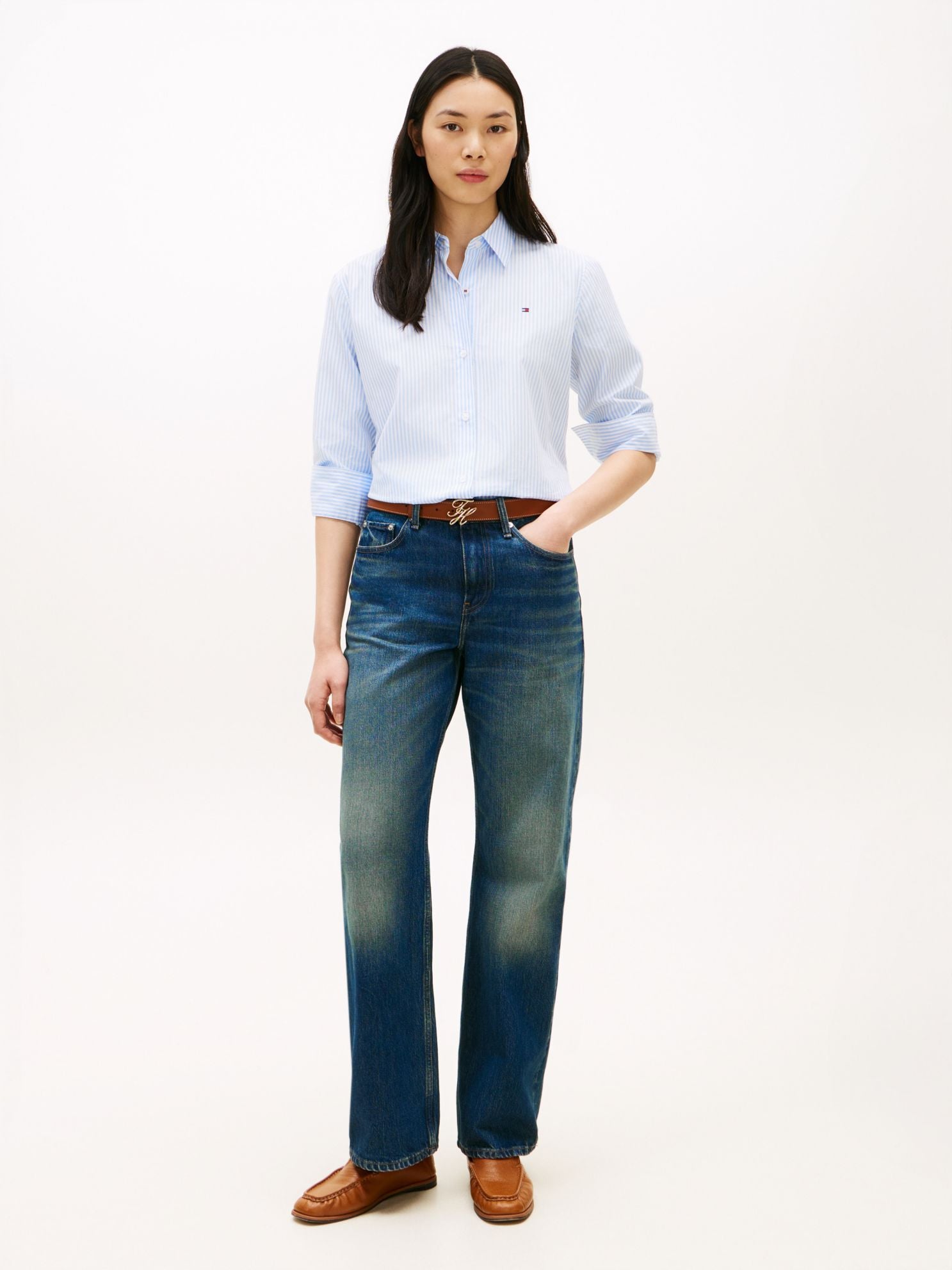 Tommy Hilfiger Mid-Rise Loose Straight Jean
