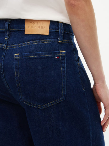 Tommy Hilfiger Belted High-Rise Wide Leg Jean