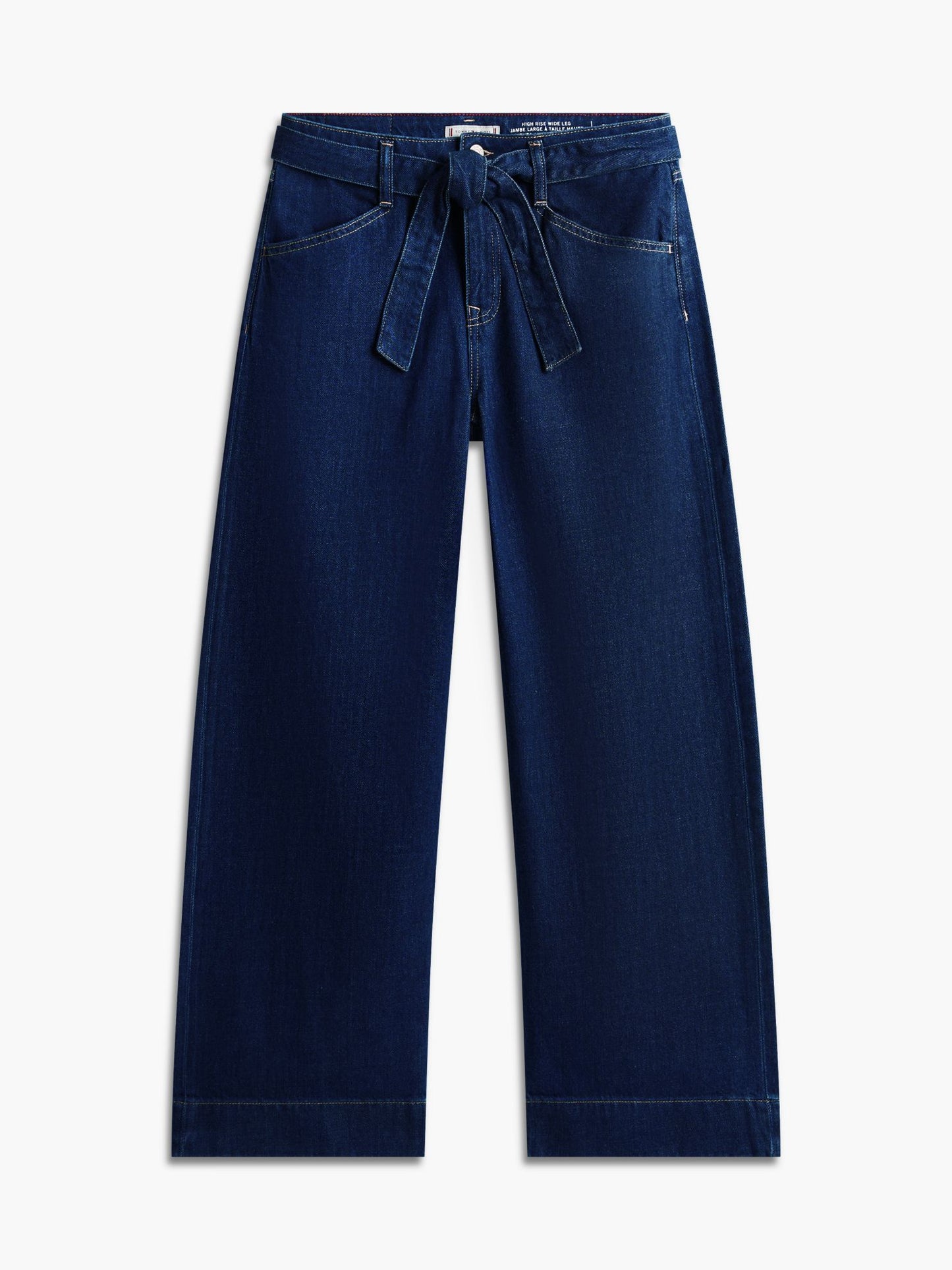 Tommy Hilfiger Belted High-Rise Wide Leg Jean