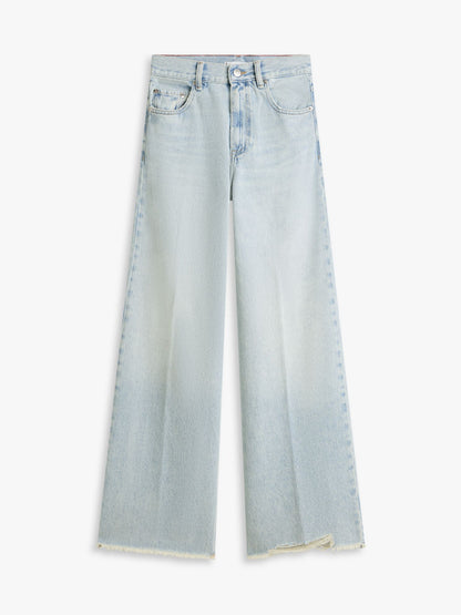 Tommy Hilfiger Raw Hem High-Rise Wide Leg Jean