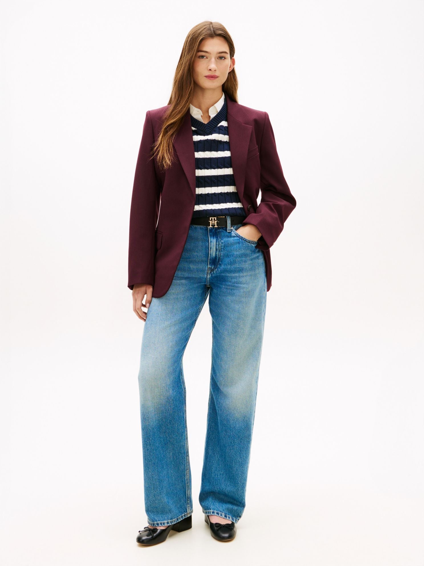 Tommy Hilfiger Mid-Rise Loose Straight Jean