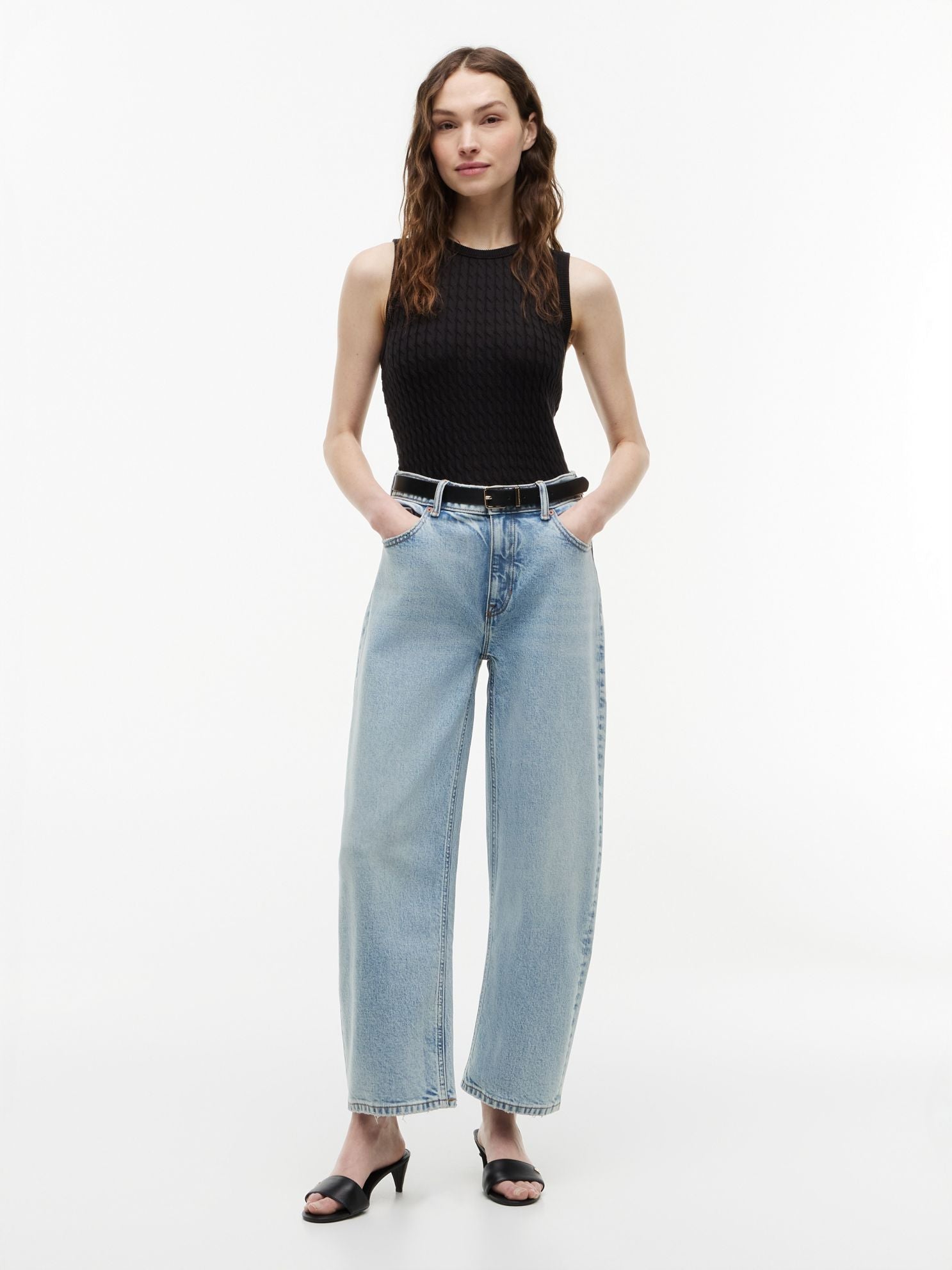 Tommy Hilfiger Stretch High-Rise Barrel Jean