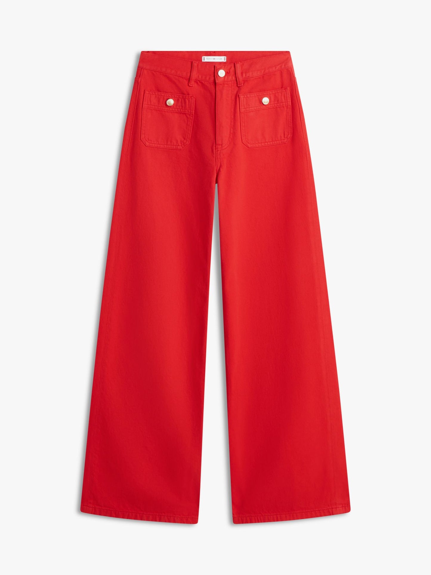 Tommy Hilfiger Raw Hem High-Rise Wide Leg Jean