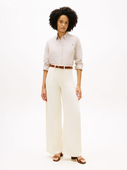 Tommy Hilfiger High-Rise Stretch Wide Leg Utility Jean