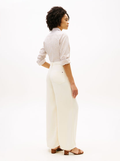 Tommy Hilfiger High-Rise Stretch Wide Leg Utility Jean
