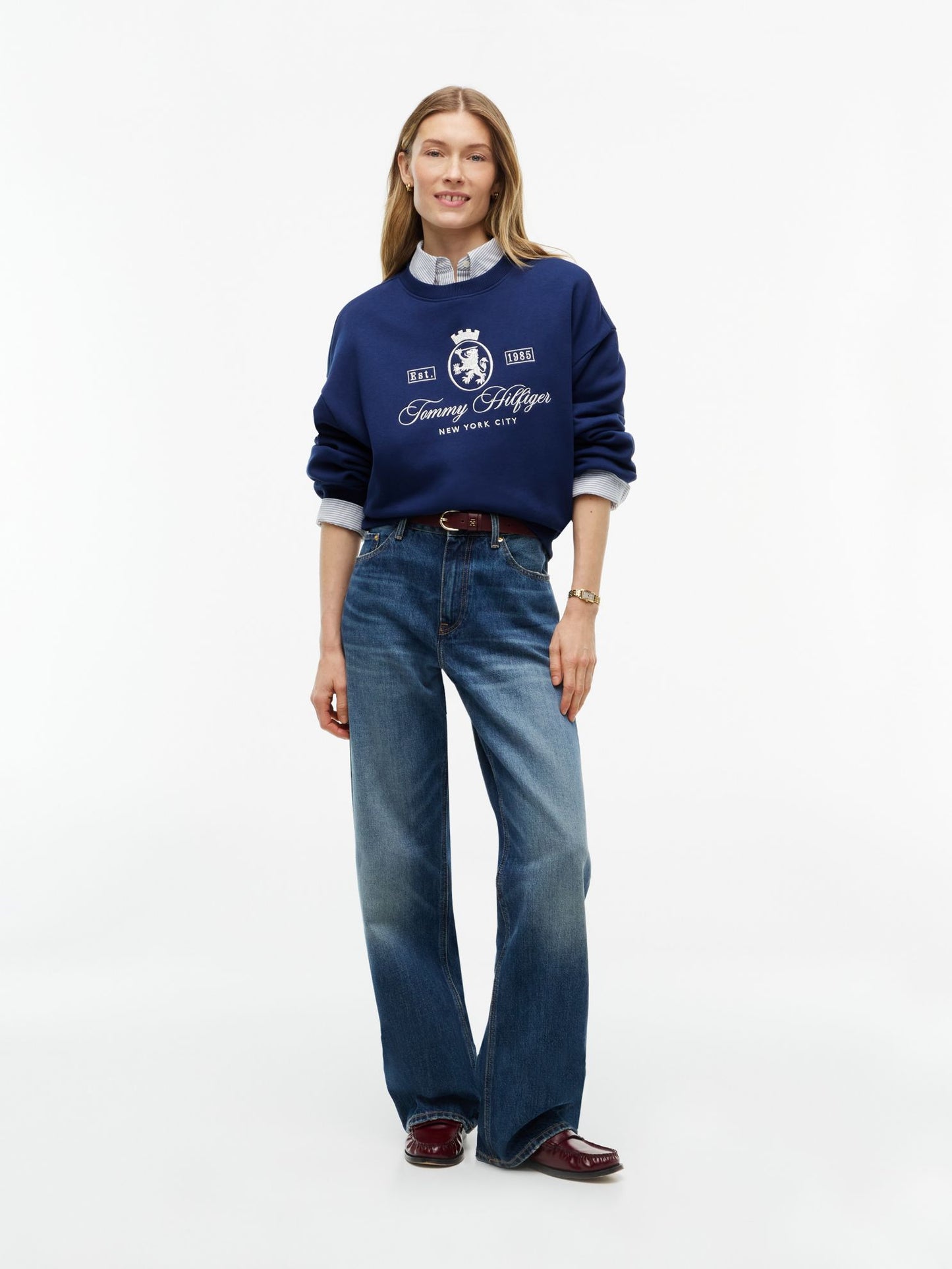 Tommy Hilfiger Relaxed Fit Crest Logo Sweatshirt