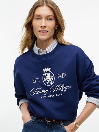 Tommy Hilfiger Relaxed Fit Crest Logo Sweatshirt