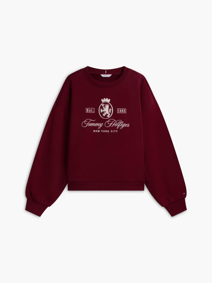 Tommy Hilfiger Relaxed Fit Crest Logo Sweatshirt