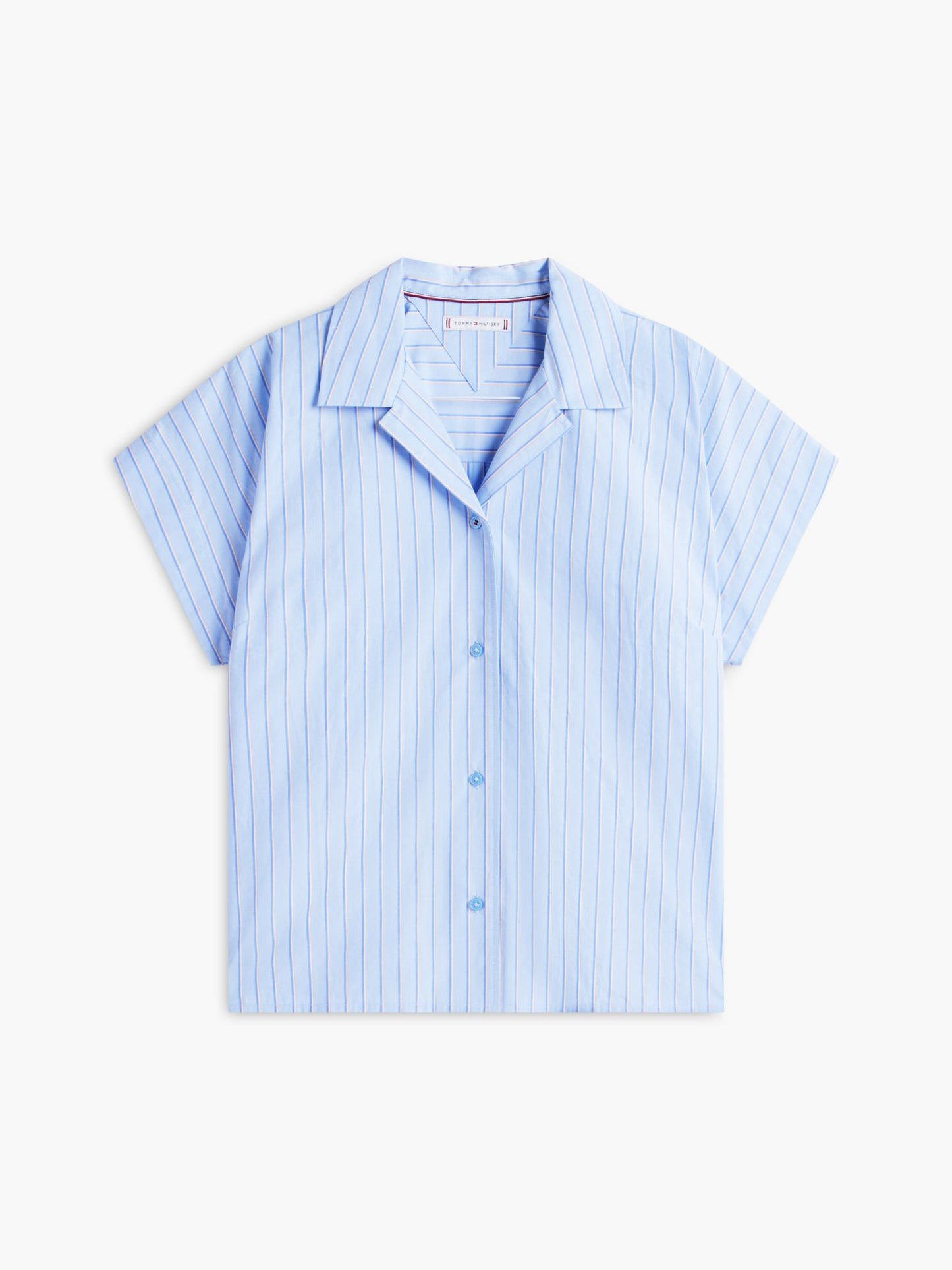 Tommy Hilfiger Striped Poplin Camp Shirt
