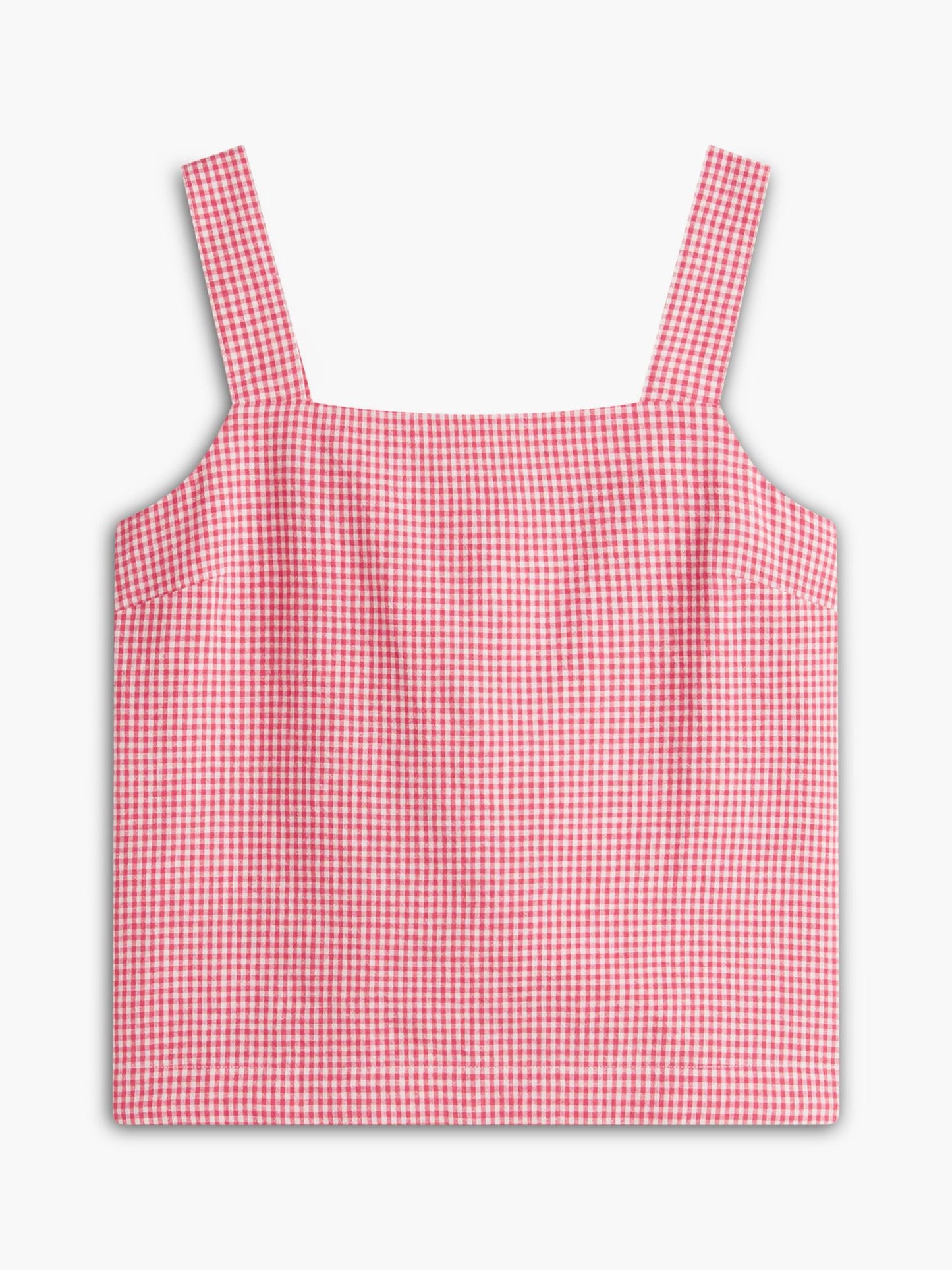 Tommy Hilfiger Gingham Linen-Blend Tank Top