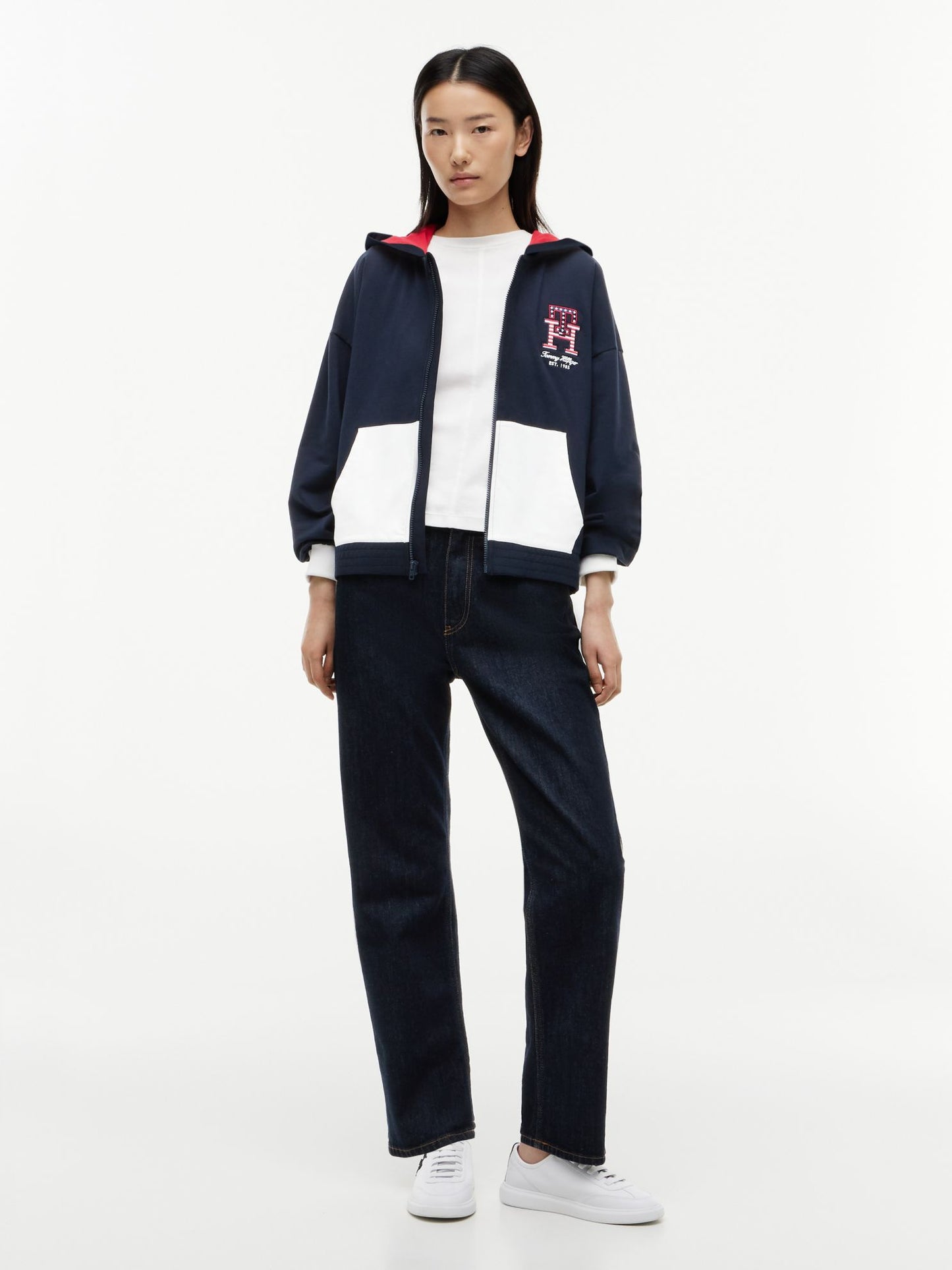 Tommy Hilfiger Stars & Stripes Colorblock Zip Hoodie