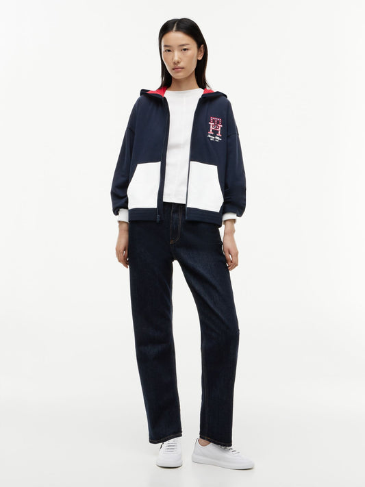 Tommy Hilfiger Stars & Stripes Colorblock Zip Hoodie
