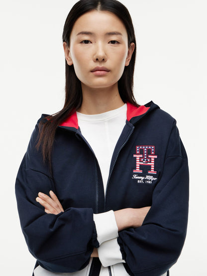 Tommy Hilfiger Stars & Stripes Colorblock Zip Hoodie