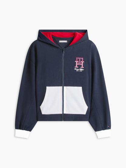 Tommy Hilfiger Stars & Stripes Colorblock Zip Hoodie