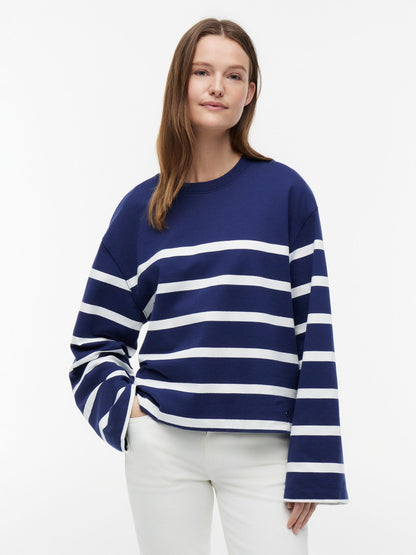 Tommy Hilfiger Breton Stripe Crewneck Sweatshirt