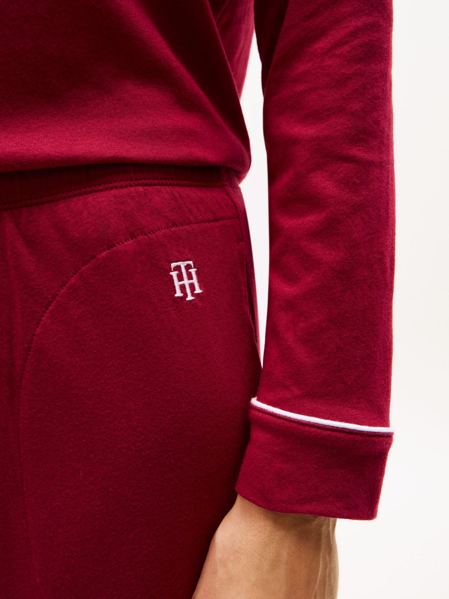 Tommy Hilfiger Long Sleeve Shirt & Pant Sleep Set