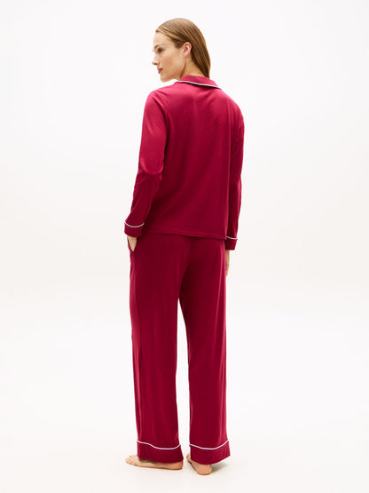 Tommy Hilfiger Long Sleeve Shirt & Pant Sleep Set
