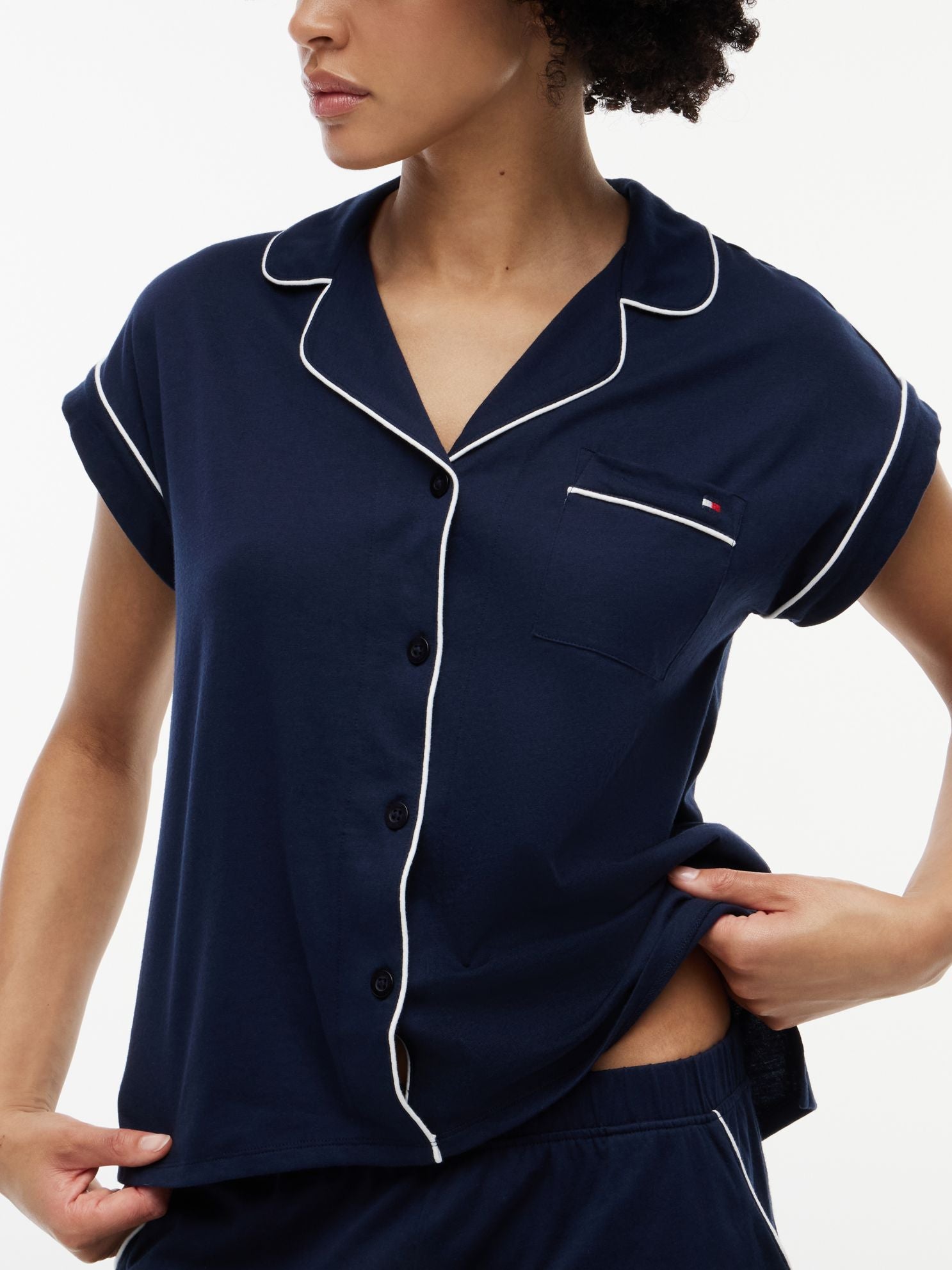 Tommy Hilfiger Short And Shirt Sleep Set