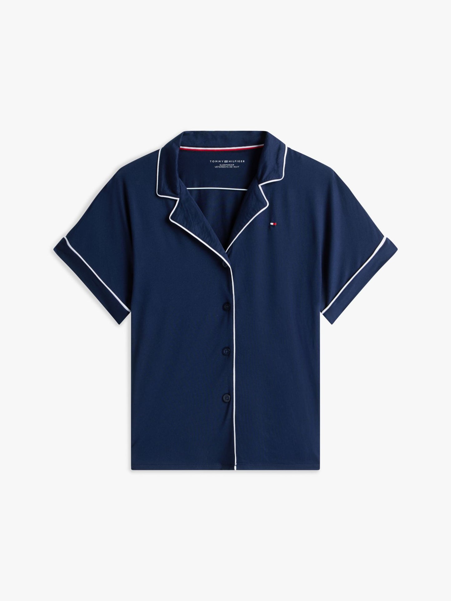 Tommy Hilfiger Contrast Trim Shirt & Short Sleep Set