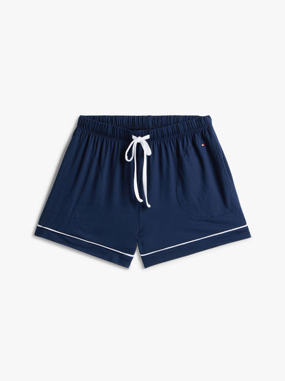 Tommy Hilfiger Contrast Trim Shirt & Short Sleep Set