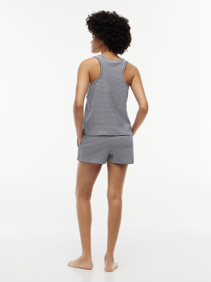 Tommy Hilfiger Striped Tank Top & Short Sleep Set