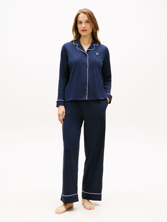 Tommy Hilfiger Long Sleeve Shirt & Pant Sleep Set