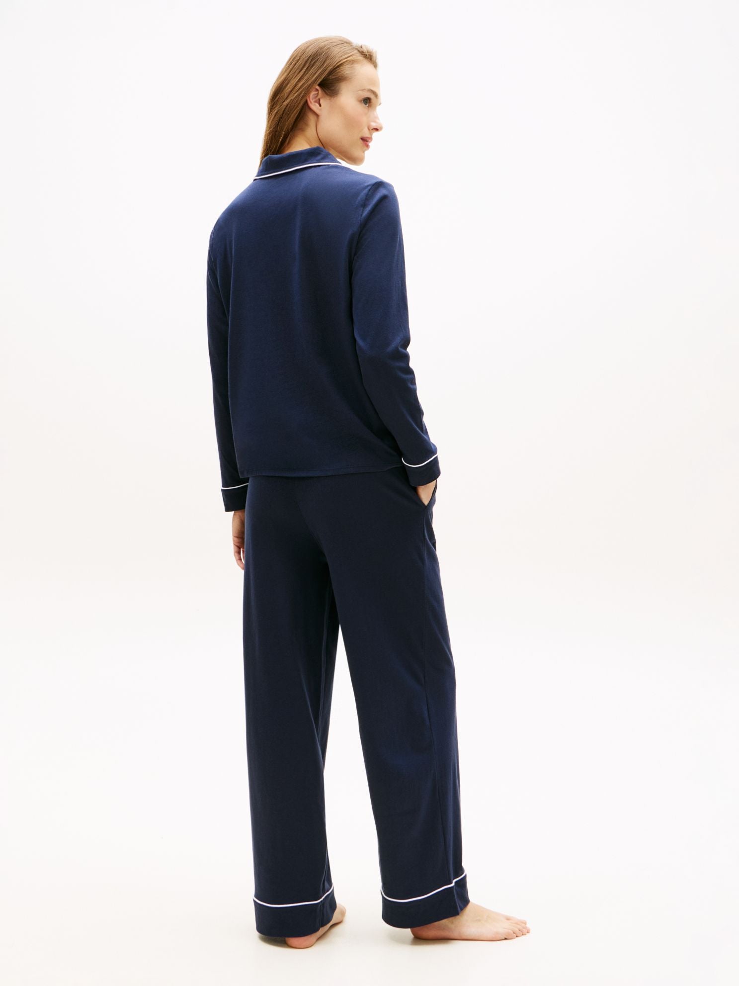 Tommy Hilfiger Long Sleeve Shirt & Pant Sleep Set