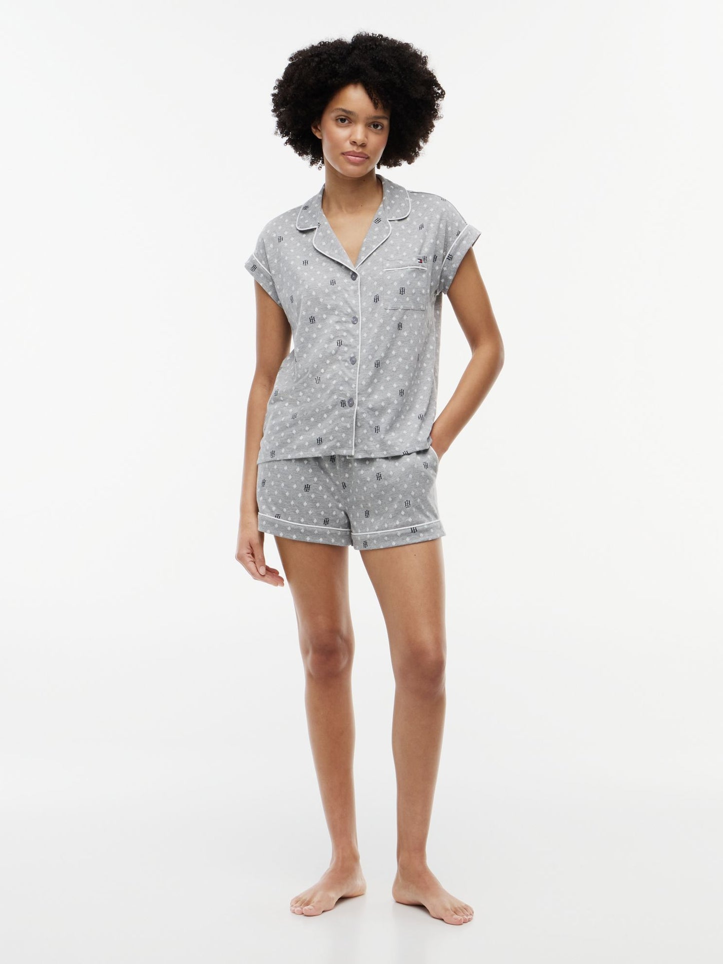 Tommy Hilfiger Short And Shirt Sleep Set