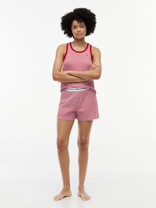 Tommy Hilfiger Striped Tank Top & Short Sleep Set