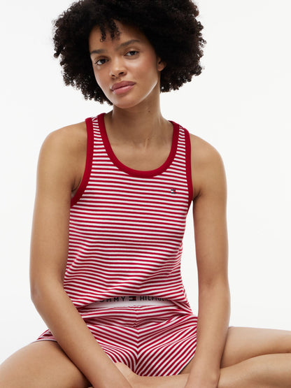 Tommy Hilfiger Striped Tank Top & Short Sleep Set