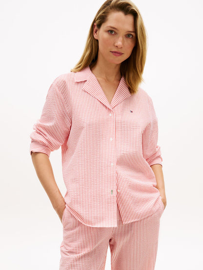 Tommy Hilfiger Stripe Seersucker Sleep Shirt