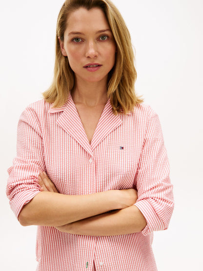 Tommy Hilfiger Stripe Seersucker Sleep Shirt