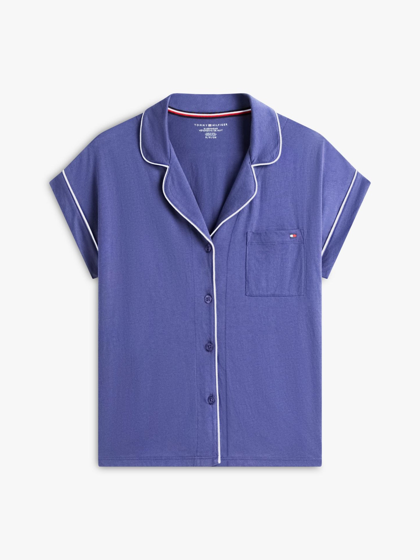 Tommy Hilfiger Short-Sleeve Shirt & Pant Sleep Set