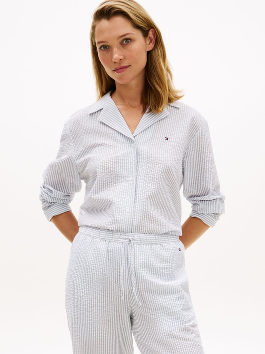 Tommy Hilfiger Stripe Seersucker Sleep Shirt
