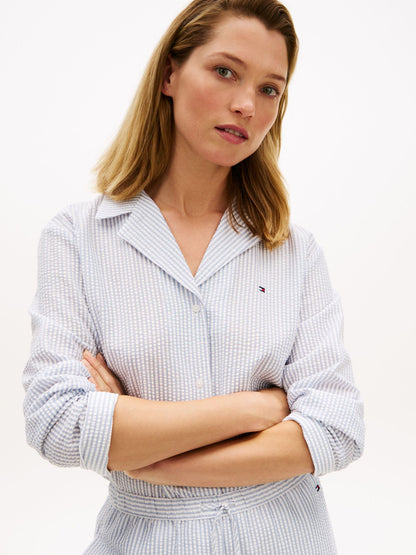 Tommy Hilfiger Stripe Seersucker Sleep Shirt
