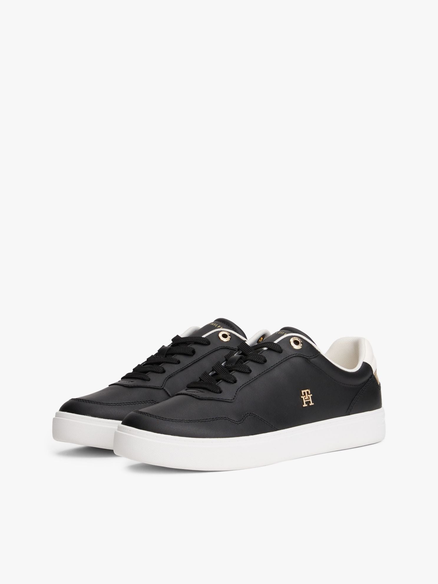 Tommy Hilfiger Metallic Leather Court Sneaker
