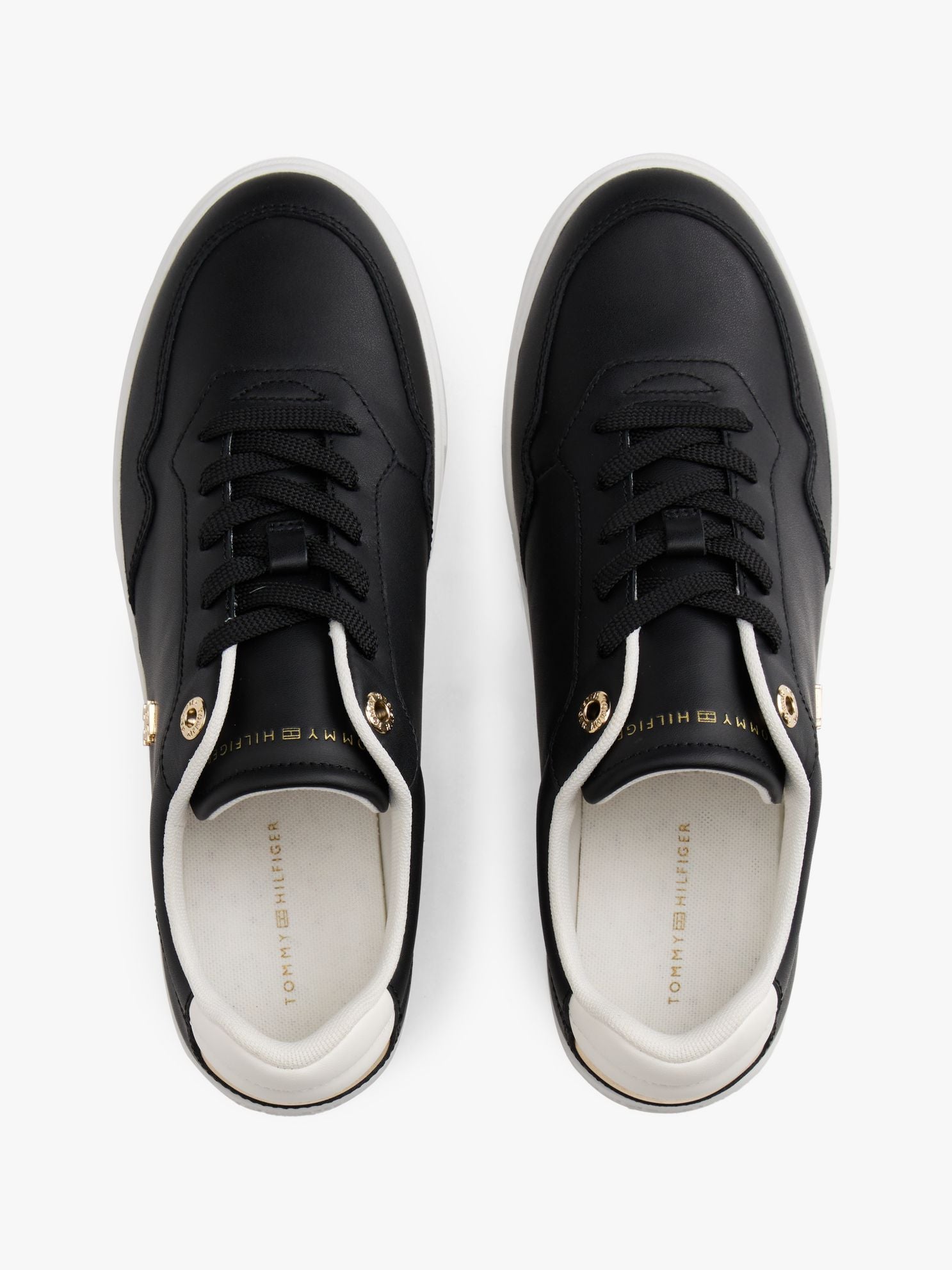 Tommy Hilfiger Metallic Leather Court Sneaker