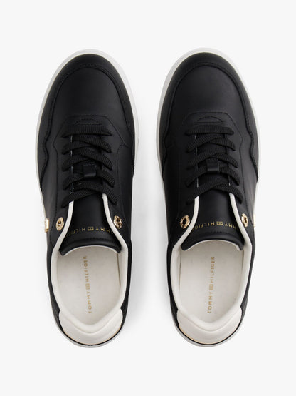 Tommy Hilfiger Metallic Leather Court Sneaker