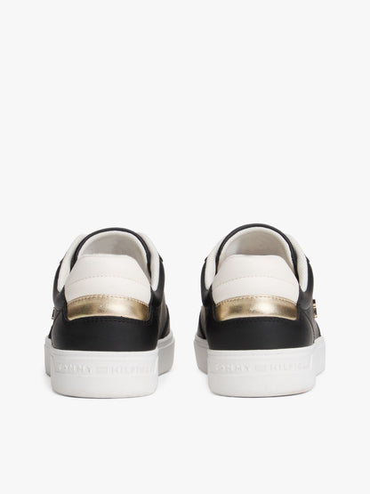 Tommy Hilfiger Metallic Leather Court Sneaker