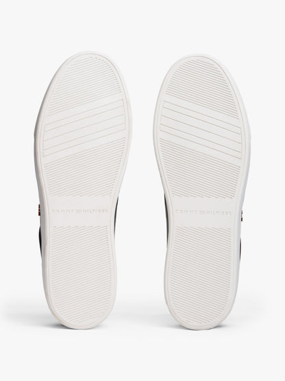 Tommy Hilfiger Metallic Leather Court Sneaker