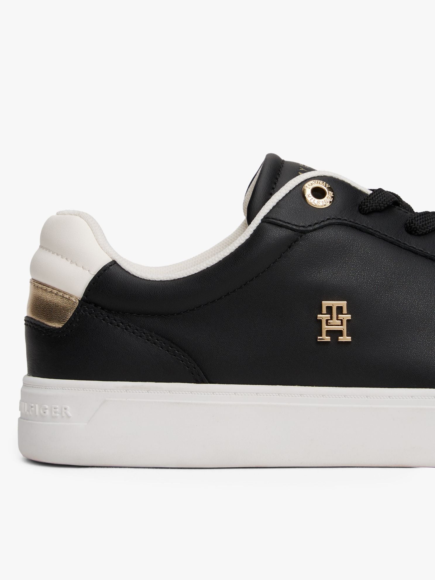 Tommy Hilfiger Metallic Leather Court Sneaker