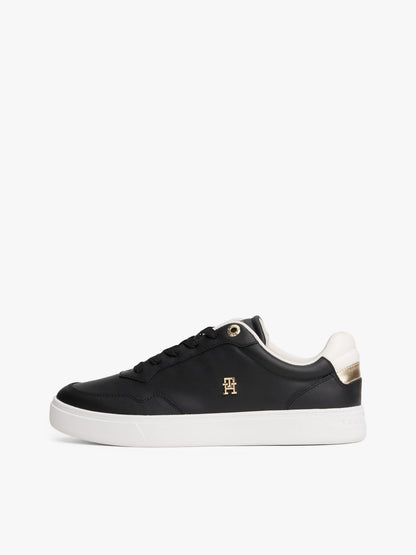 Tommy Hilfiger Metallic Leather Court Sneaker