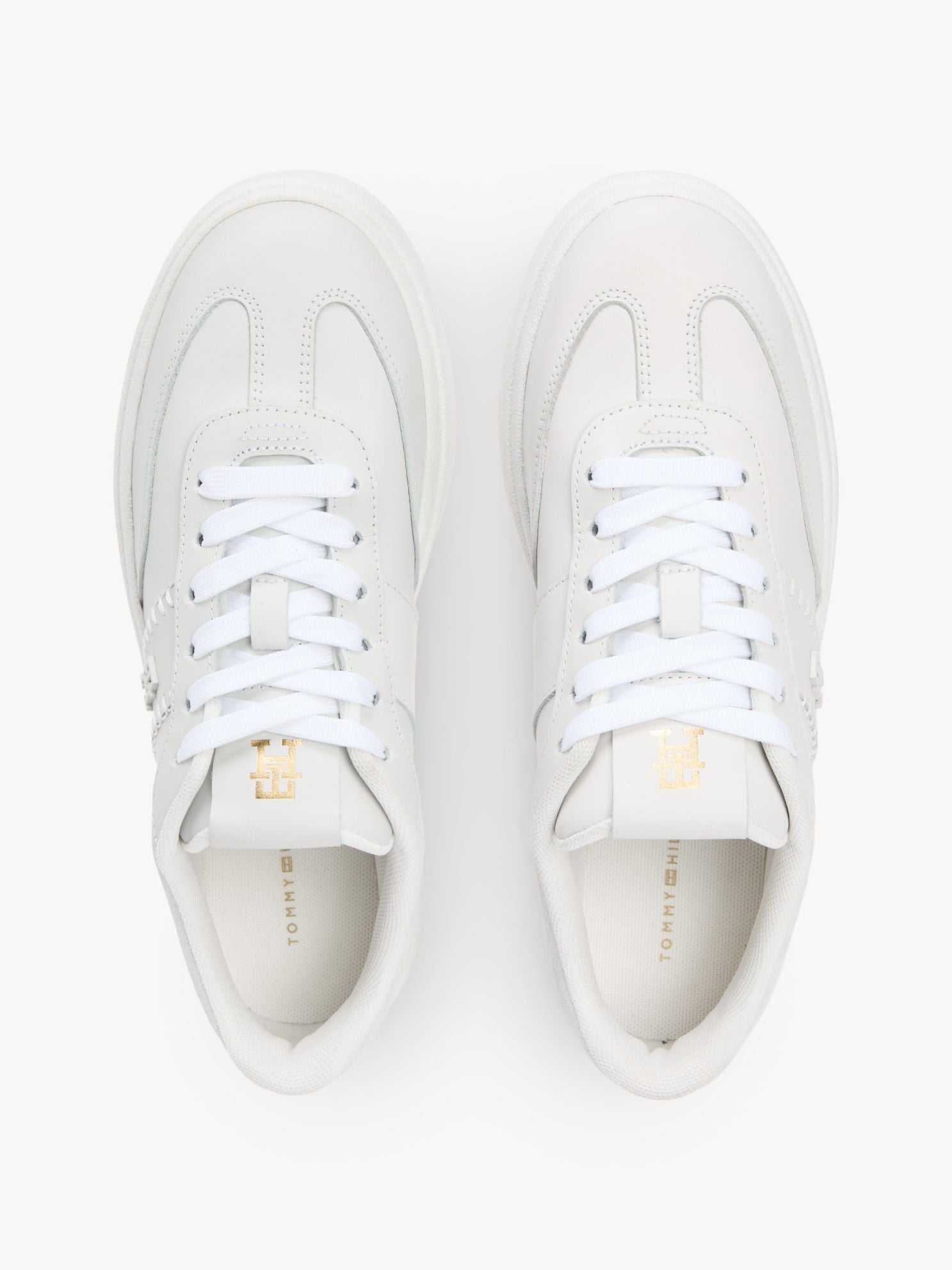 Tommy Hilfiger Platform Leather Court Sneaker