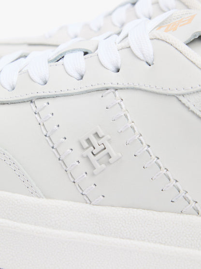 Tommy Hilfiger Platform Leather Court Sneaker