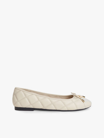 Tommy Hilfiger Quilted Leather Ballet Flat