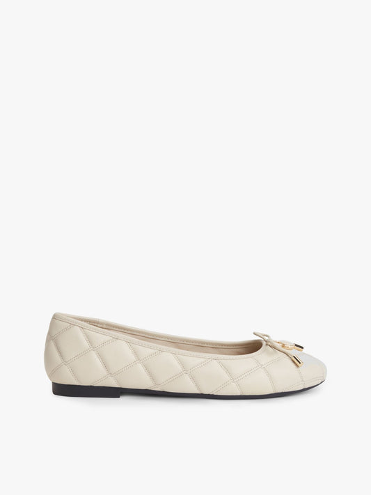 Tommy Hilfiger Quilted Leather Ballet Flat