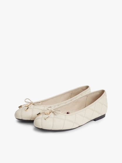 Tommy Hilfiger Quilted Leather Ballet Flat